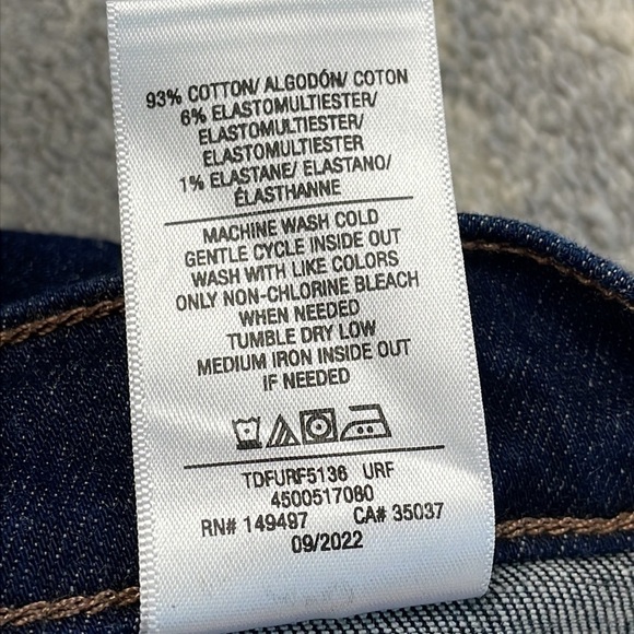 New Joes Jeans 70s Patch Pocket High Rise Bootcut Dark Blue Denim Sz 34 - Picture 15 of 15